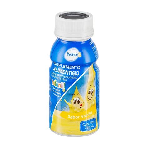 Suplemento Alimenticio Medimart Infantil Sabor Vainilla 237 Ml Walmart