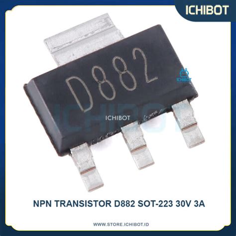 Transistor NPN D882 SOT 223 30V 3A SMD ICHIBOT STORE