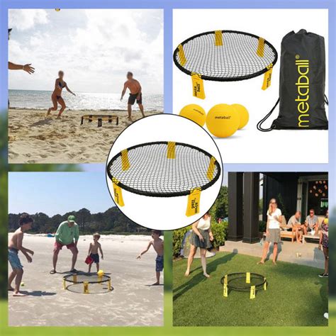 【high Quality】portable Spike Bouncing Trampoline Ball Game Kit Beach