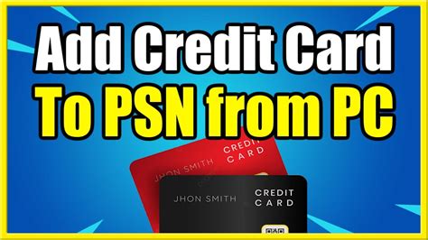 How To Add A Credit Card Debit Card To PS5 PS4 Account From PC