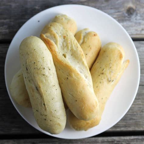 Fluffy Garlic Butter Breadsticks Recipe Yummly Recipe Recipes