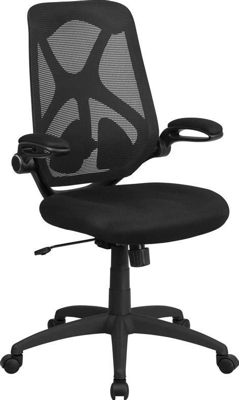 High Back Black Mesh Executive Swivel Chair With Adjustable Lumbar 2