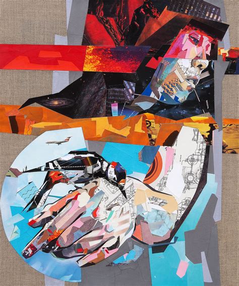 Patrick Bremer Collage Art Mixed Media Paper Collage Art Acrylic