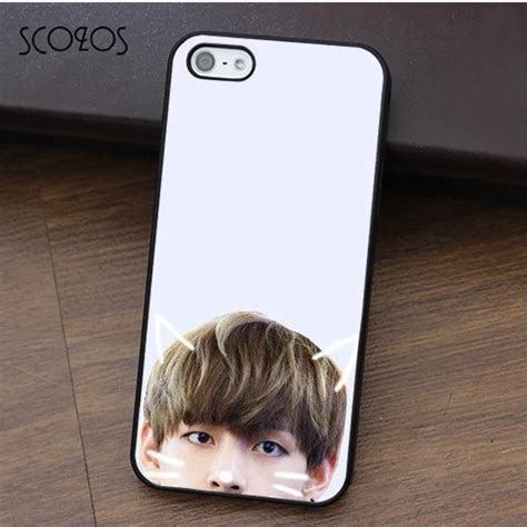 SCOZOS BTS V Kim Taehyung Phone Case For Iphone X 4 4s 5 5s Se 5C 6 6s