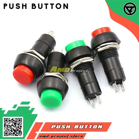 Jual Switch Push On Self Locking Toggle Button Tombol Saklar Bulat