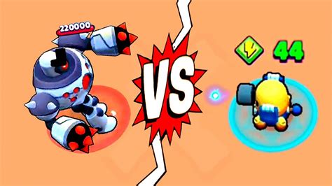 Power 44 Jessies Turret Vs Boss Robot 🤖 I Brawl Stars Youtube