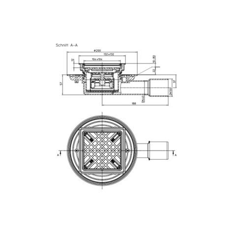 Подов сифон Dn4050 за вграждане на плочка Hl90prblue 3020