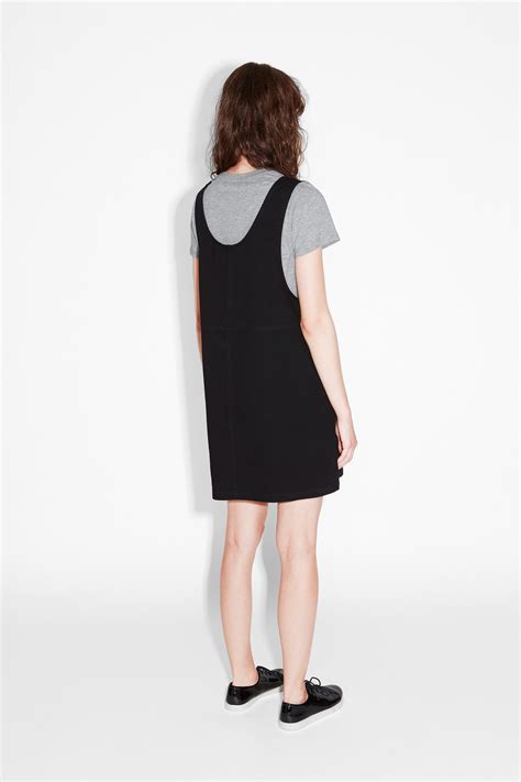 Monki Most Popular Rounded Neck Dungaree Dress Dungaree Dress