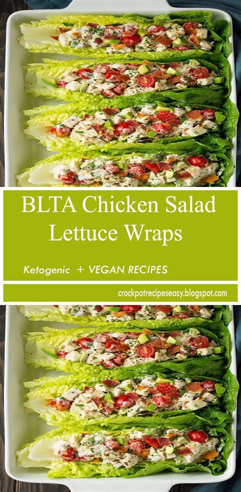 Blta Chicken Salad Lettuce Wraps Cooking Classy Crockpot