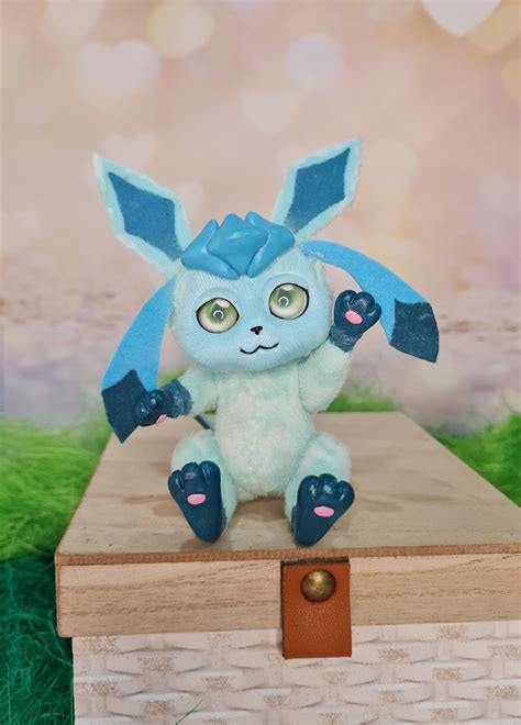 Pokémon Glaceon Poseable Art Doll Etsy