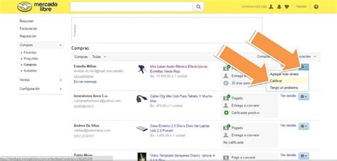 C Mo Calificar En Mercadolibre A Un Vendedor Ejemplo Paso A Paso