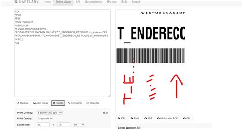 Etiqueta codigo ZPL rotar todo el texto Stack Overflow en español