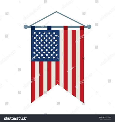 Banner Usa Flag Design Stock Vector (Royalty Free) 1945736488 ...