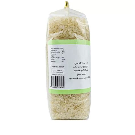 KURU GIDA OG NATURAL OG Organik Osmancık Pirinç 800GR