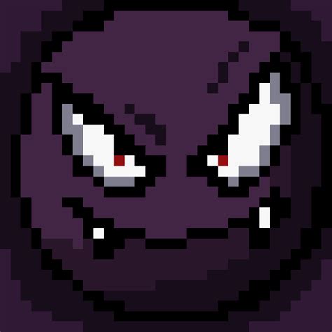 Pokemon Mobile Pixel Art Gastly By Leleshadowball On Deviantart