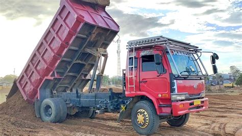 Mobil Truk Bak Besar Jomplang Muatan Tanah Timbunan Overloaded YouTube