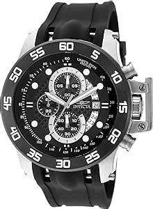 Invicta Men S I Force Analog Display Japanese Quartz Black Watch Black