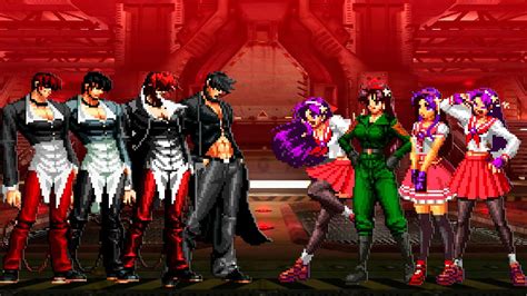 Kof Mugen Iori Yagami Team Vs Athena Asamiya Team Youtube