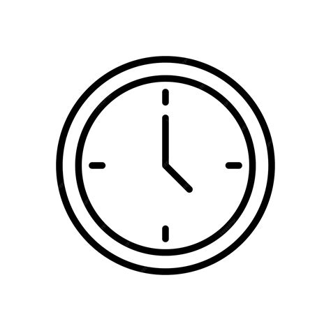 Premium Vector Clock Icon Vector Design Simple And Modern