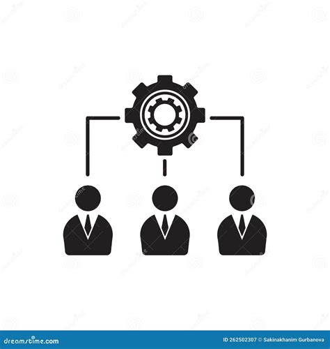 People Management Icon Simple Element Illustration Stock Illustration