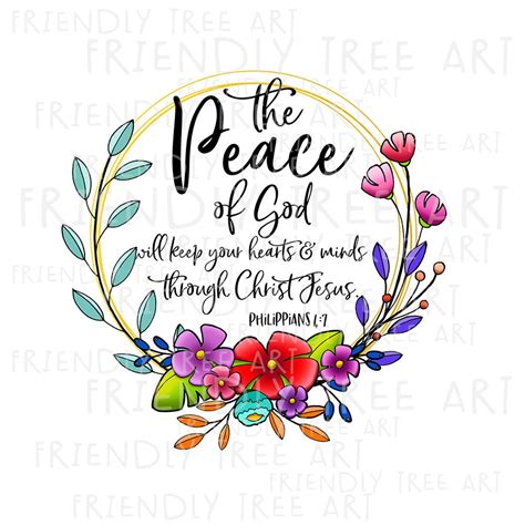 The Peace of God Png, PNG Files for Sublimation Printing, Christian Png, Religious Png, Bible ...