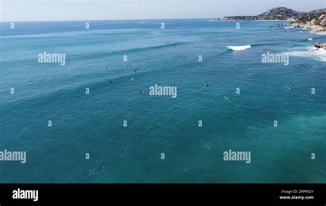 Photography With Drone On The Costa Azul Beach In Cabo San Lucas Baja