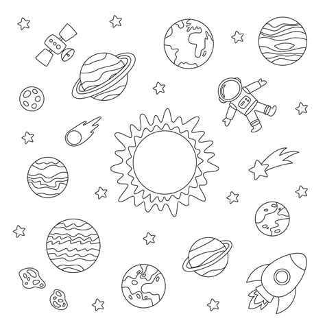 Coloriage Espace Planete Beau Images El Sistema Solar Dibujos Para ...