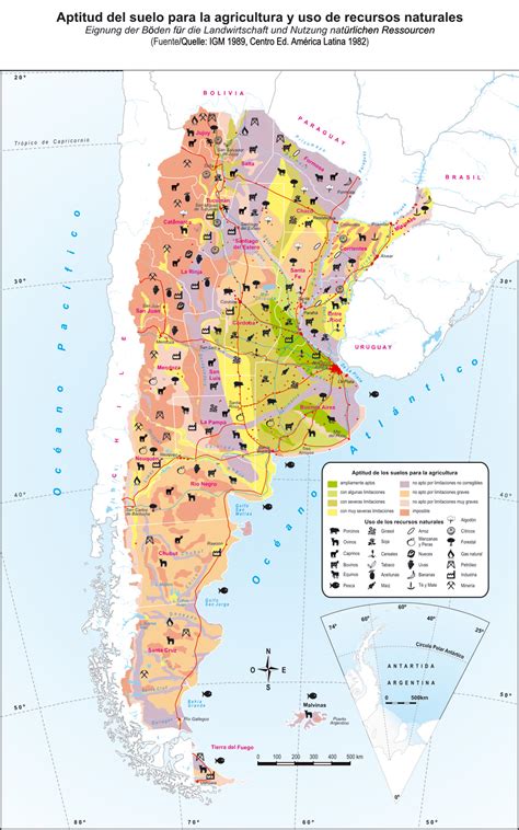 Aptitud del suelo para usos agrícolas y de recursos naturales en