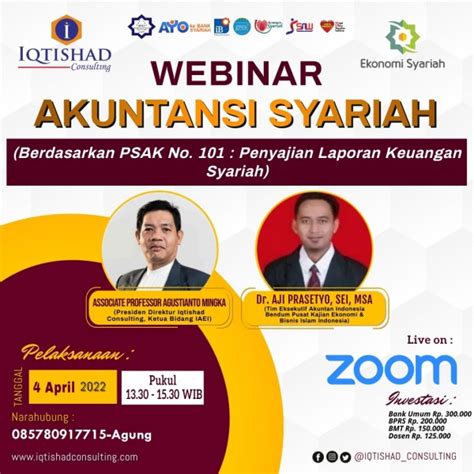 Iqtishad Consulting WEBINAR AKUNTANSI SYARIAH Berdasarkan PSAK No