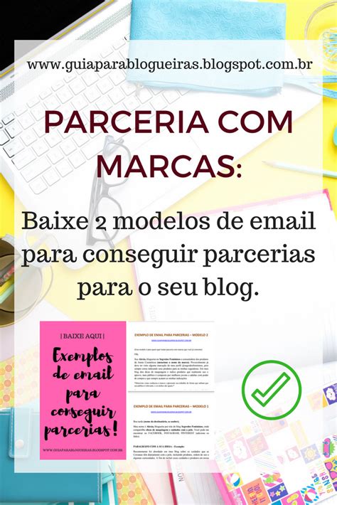 Guia Para Blogueiras Download 2 Modelos De Email Para Conseguir