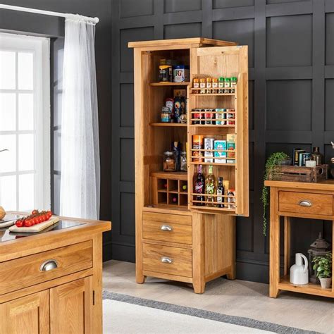 Cheshire Oak Single Kitchen Larder Pantry Cupboard Kitchen Furniture Ad63 Ebay