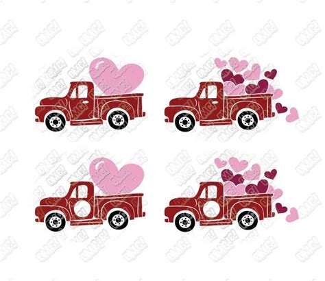 Valentine Truck Svg Tractor Bulldozer Svg Dxf Eps Jpeg Png Etsy