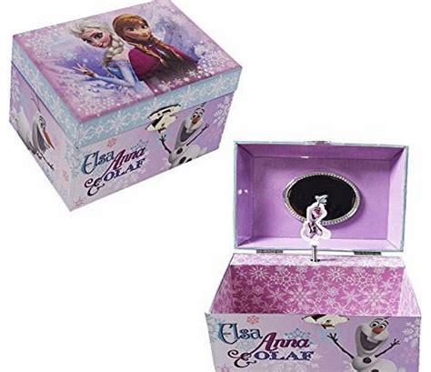 Disney Girls Musical Jewellery Box Official Disney Frozen Elsa Anna