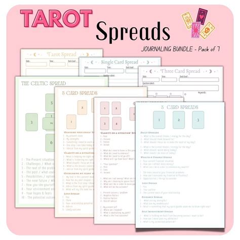 Tarot Spreads Bundle Tarot Spreads Tarot Journaling Tarot Oracle