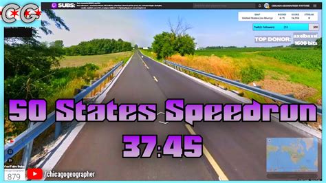 Geoguessr Speedrun 50 States Speedrun In 3745 Former World Record