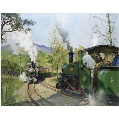 On The Ffestiniog Railway The Pass Track By Terence Cuneo On Artnet