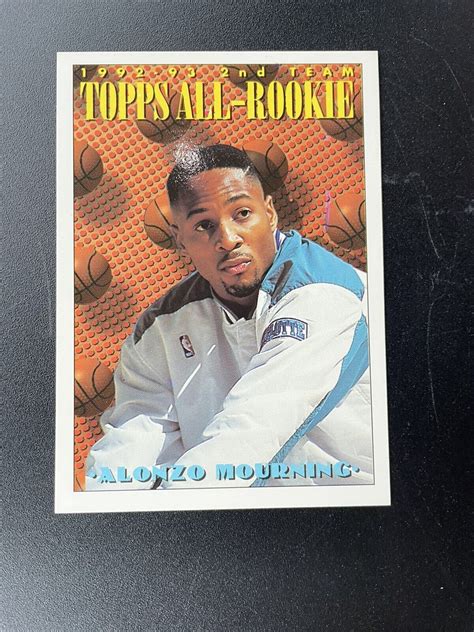 Alonzo Mourning Heat Hornets Topps All Rookie Basketball