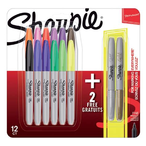 Sharpie Permanent Classic Fine Marker Er Pack Suitup Art