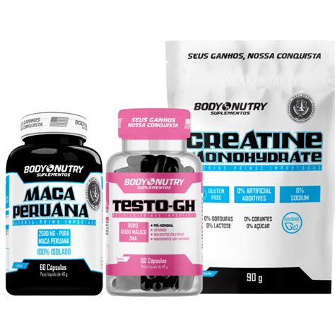 Creatina Testo GH Feminy Maca Peruana Kit Feminino Shopee Brasil