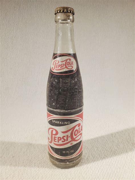 Vintage Full 10 Oz 1950’s Pepsi Cola Soda Bottle Durham Burlington N C Ebay