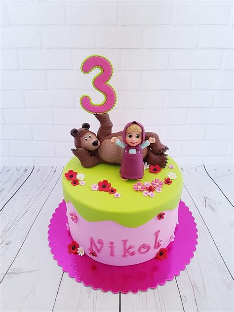 Masha And The Bear Cake By TortenbySemra CakesDecor Pig Birthday