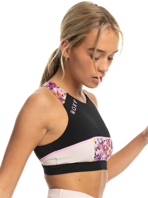 Roxy Active Top De Bikini Crop Para Mujer Roxy