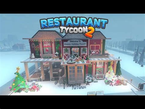 Restaurant Tycoon Christmas Themed Restaurant Tour Roblox