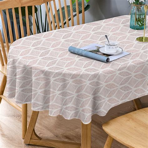 amazoncom bnejvif oval tablecloth modern geometric oval tablecloth