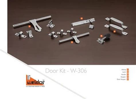 Stainless Steel Mm Door Kit Grade Ss Rod Thickness Inch At