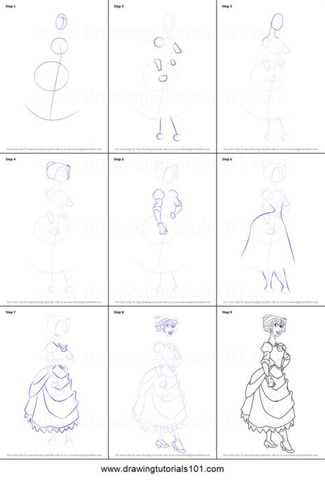 How To Draw Jane Porter From Tarzan Tarzan Step By Step In 2024