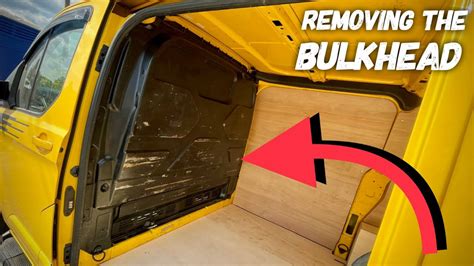 Ep2 Diy Camper Conversion Removing The Bulk Head On A Ford Transit Custom Youtube