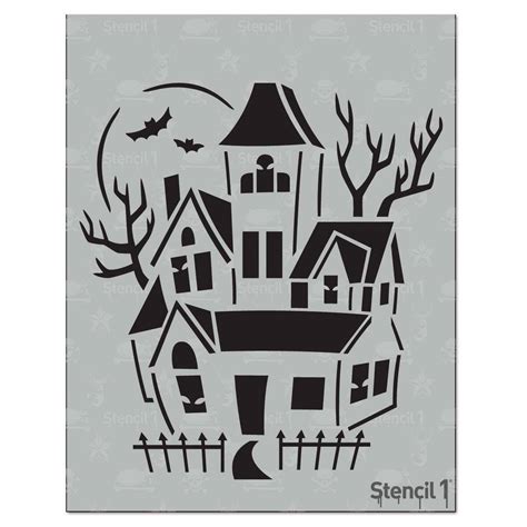 Haunted House Halloween Printable Stencil Stencils Printables | The ...