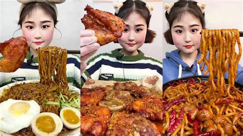 ASMR Spicy Fire Noodles Mukbang 불닭볶음면핫도그 먹방 짜장면 라면먹방 중국면먹방 짜장면계란