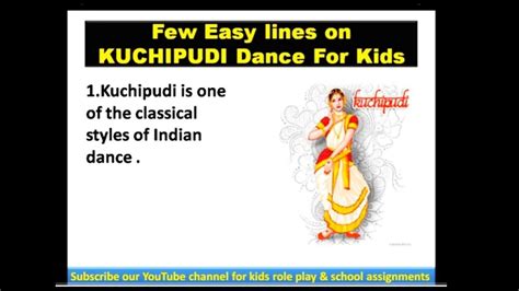 Few easy lines on Kuchipudi Dance for Kids ‎ @Learning & Development #kuchipudi #classical # ...